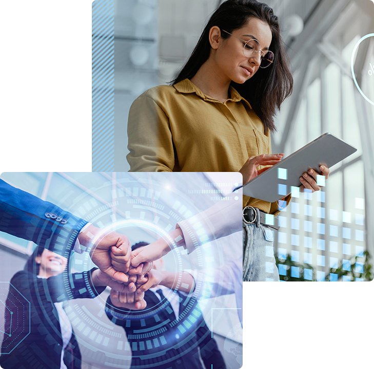 gp Team member working remotely with secure cloud technology.